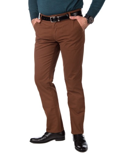 Brązowe spodnie męskie SV0041