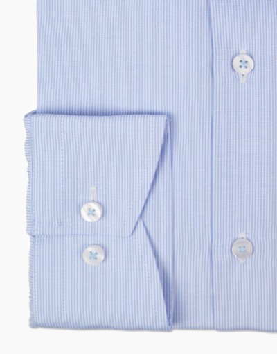 Błękitna koszula w prążek KT4057