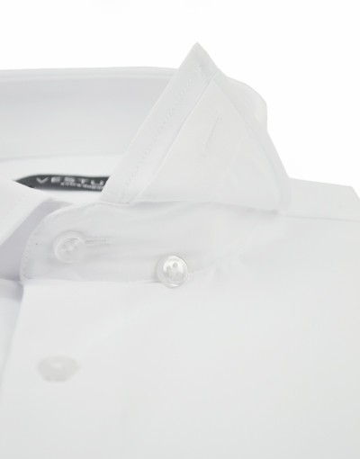 Biała koszula z krótkim rękawem KT4070