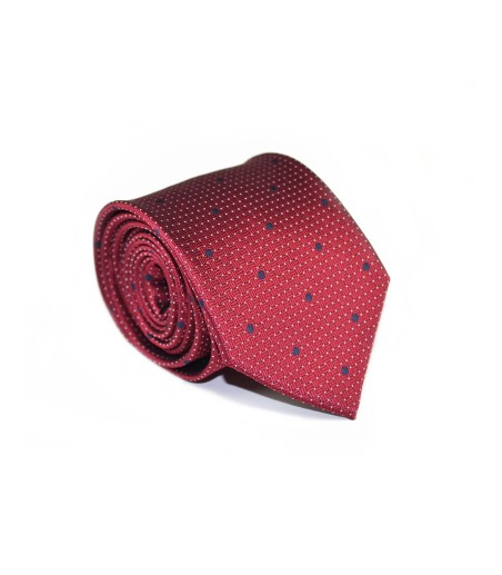 Granatowy krawat we wzór paisley