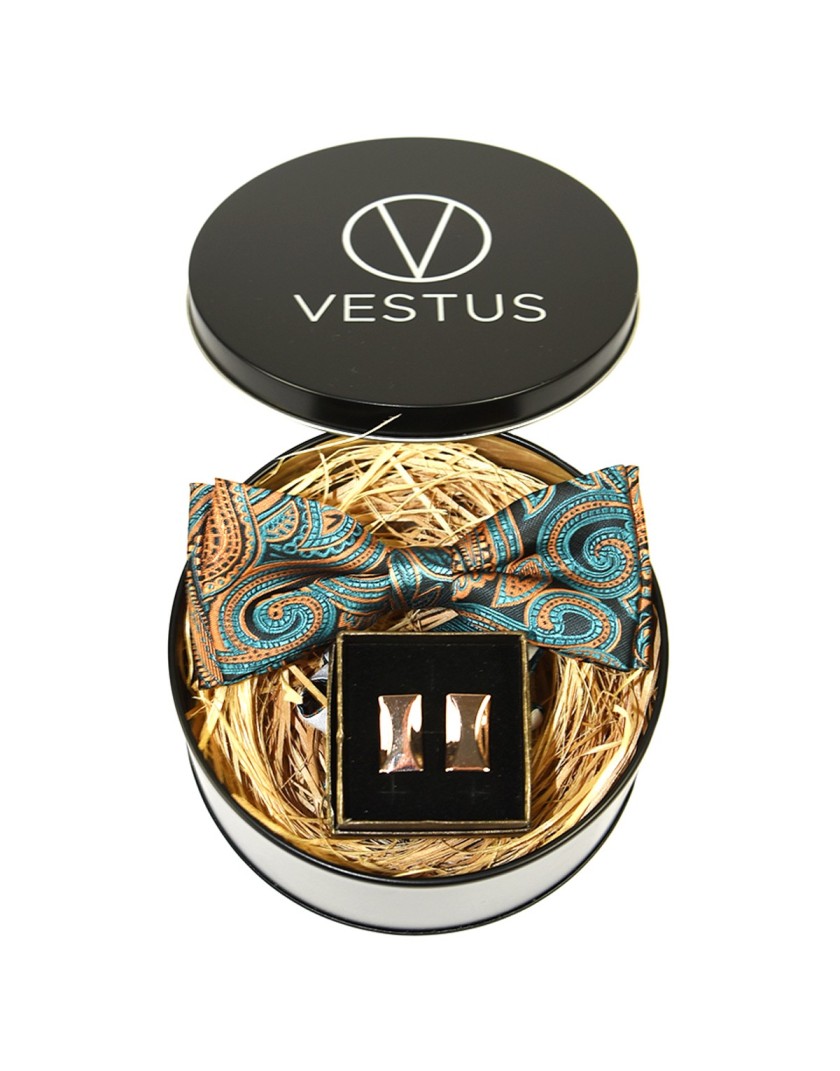 Prezent dla niego: mucha i spinki do mankietów - Vestus