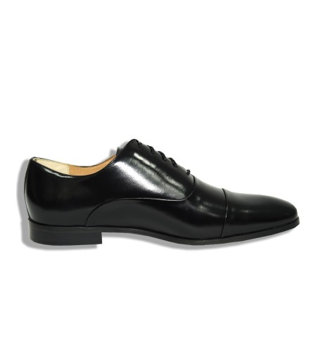 Czarne buty męskie z połyskiem OA1182