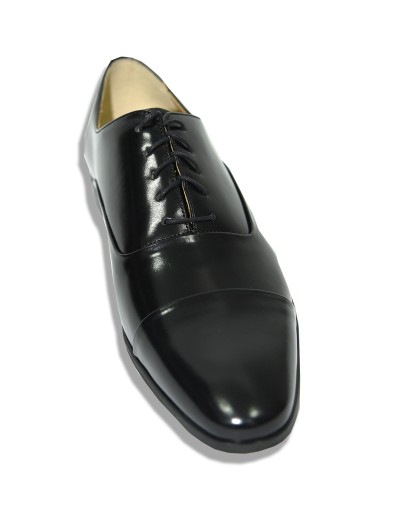 Czarne buty męskie z połyskiem OA1182