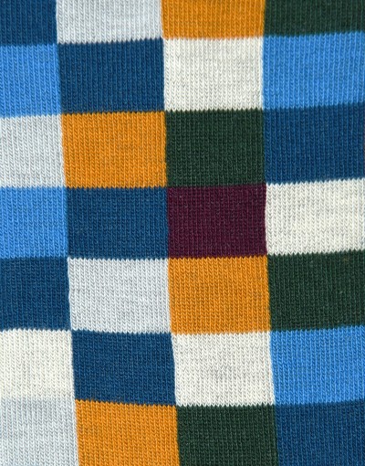 Skarpety męskie w kolorowe kwadraty BW1171