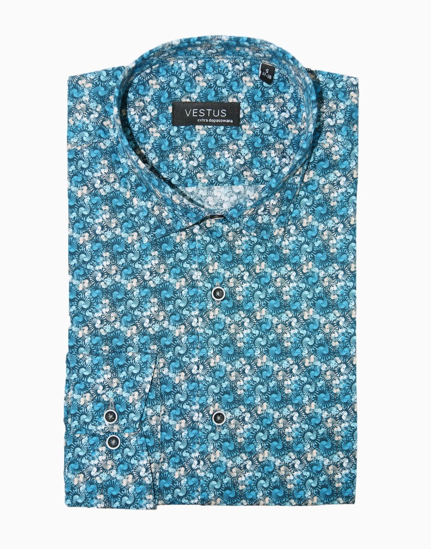 Koszula męska KT4115 niebieska