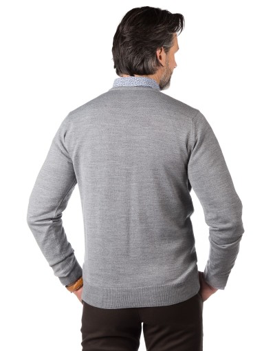 Szary sweter męski CT0017