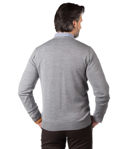 Szary sweter męski CT0017
