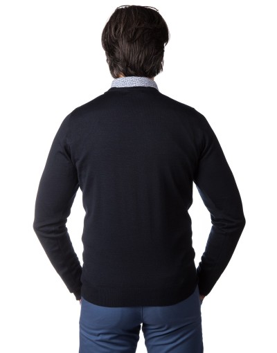 Granatowy sweter męski CT0024
