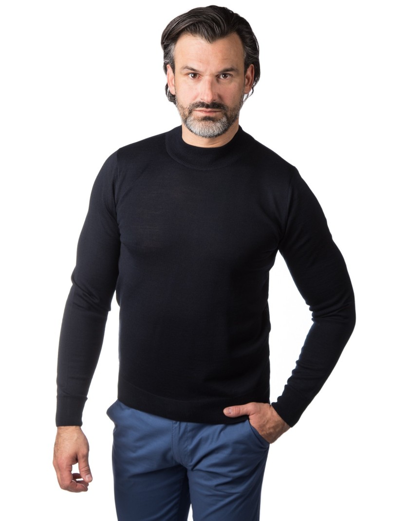 Granatowy sweter męski CT0027
