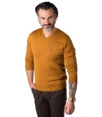 Musztardowy sweter męski CT0074