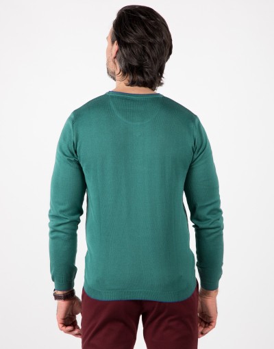 Zielony sweter męski CT0075