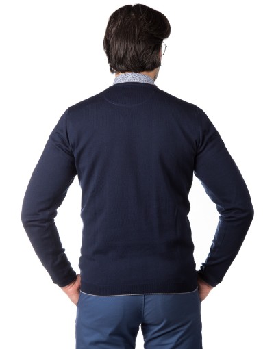 Granatowy sweter męski CT0076