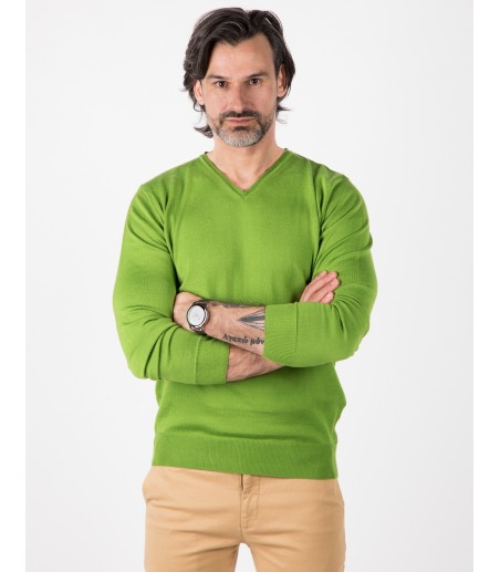 Jasnozielony sweter męski CT0080