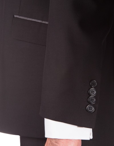 Czarne spodnie męskie SV101- GARNITUR