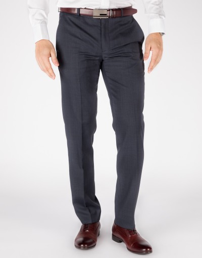 PREMIUM wełniane garniturowe spodnie męskie ST8030