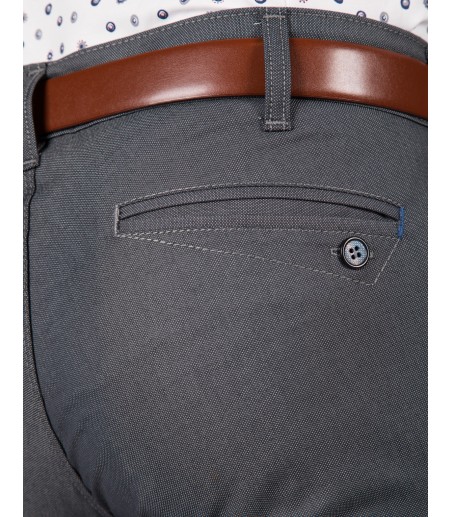 Grafitowe- szare spodnie męskie SH0179