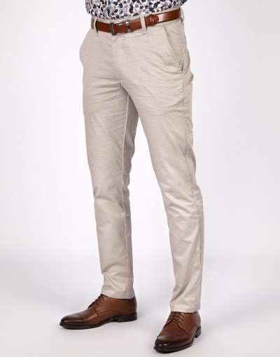 Beżowe spodnie męskie SH0182