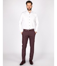Bordowe spodnie męskie SH0177
