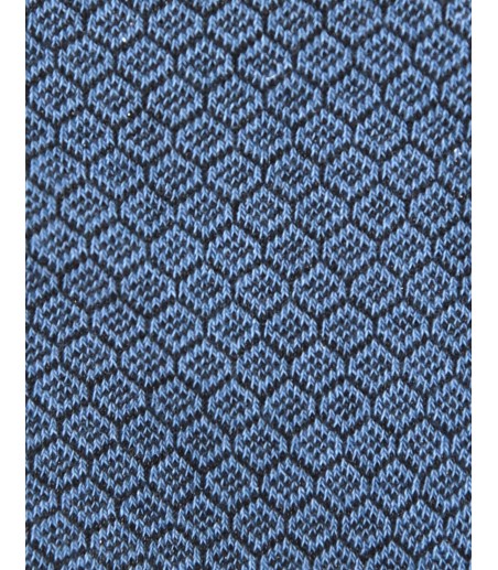 Skarpety męskie niebieskie w drobny wzór  BW1223