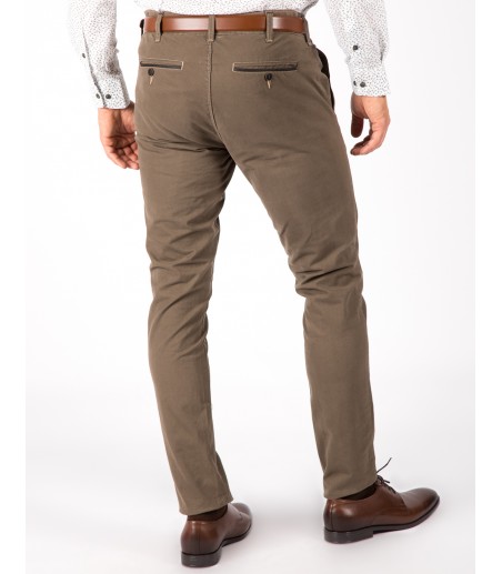 Brązowe Spodnie męskie SH0197