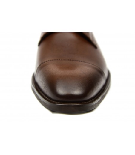 Skórzane brązowe buty męskie PREMIUM OD3832