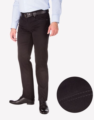 Klasyczne czarne spodnie męskie SV0023