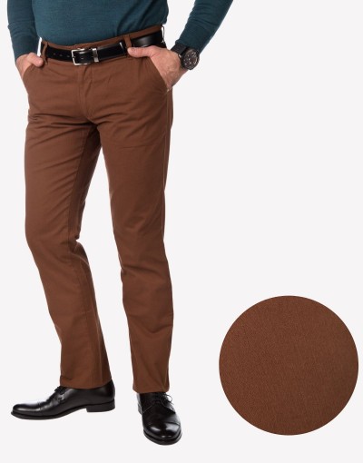 Brązowe spodnie męskie SV0041