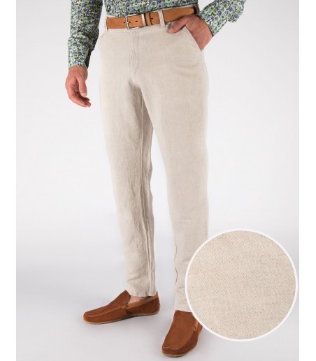 Lniane spodnie męskie SH0155