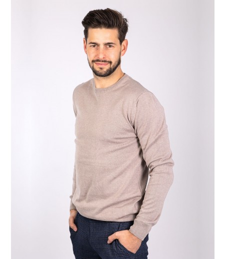 Beżowy sweter męski CT0102