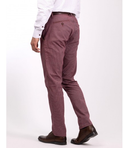 Bordowe spodnie męskie SH0200