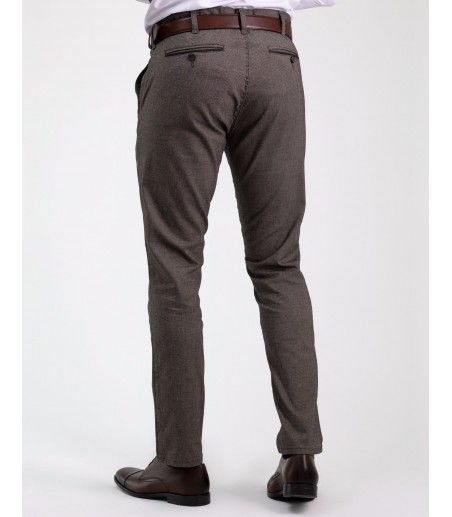 Spodnie Chino SH0108 brązowe / ciemno-beżowe