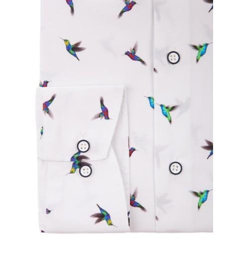 Koszula w kolibry KT4047