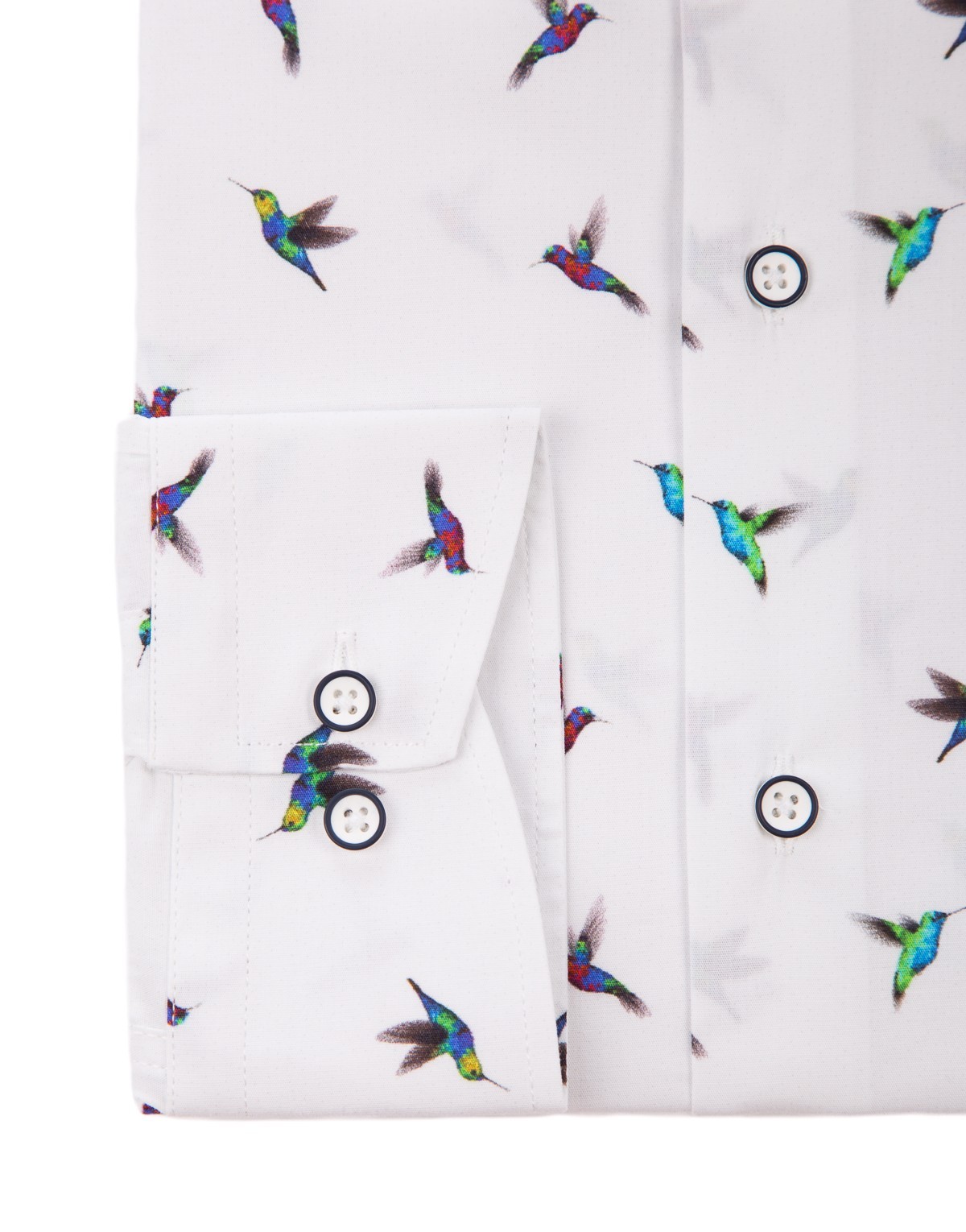 Koszula w kolibry KT4047