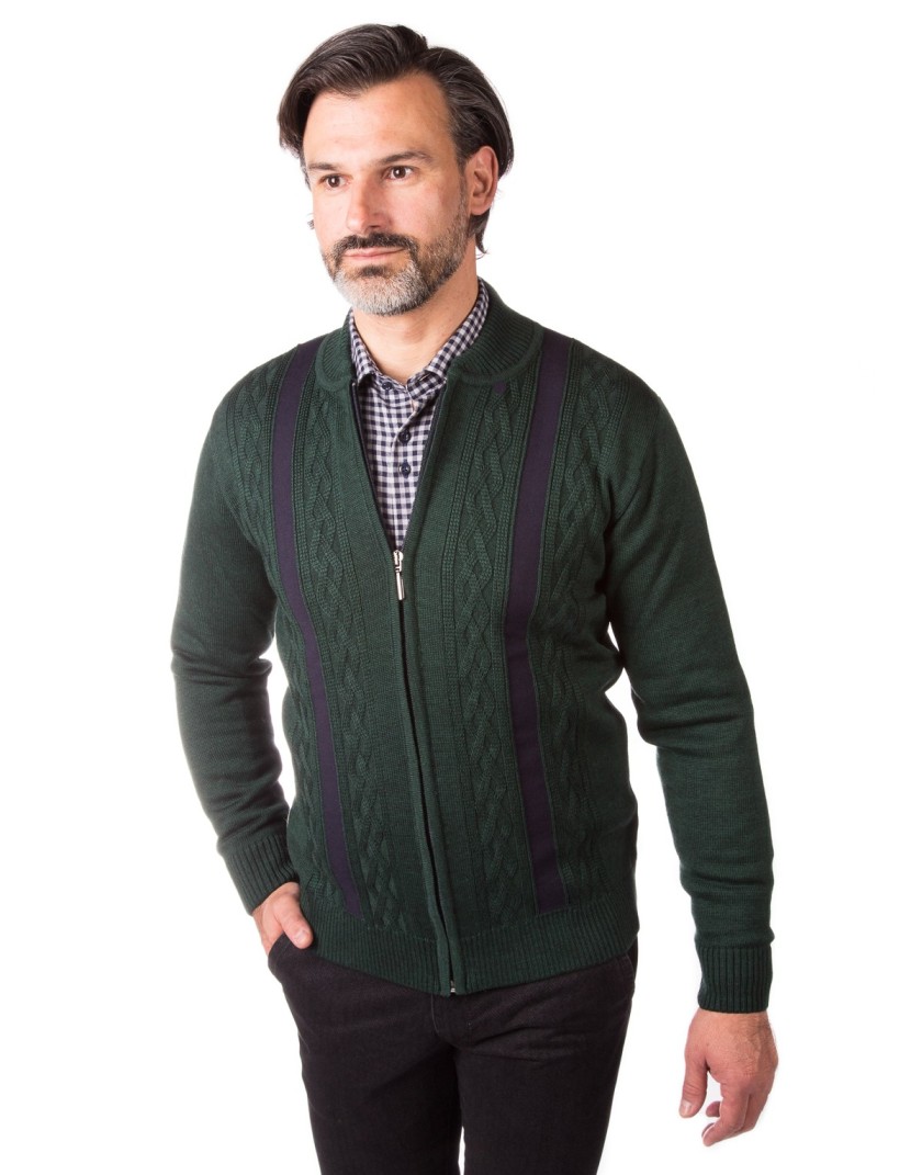 Zielony sweter męski CL0001
