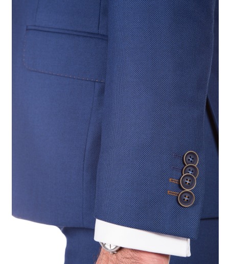 Niebieski garnitur męski GV1037
