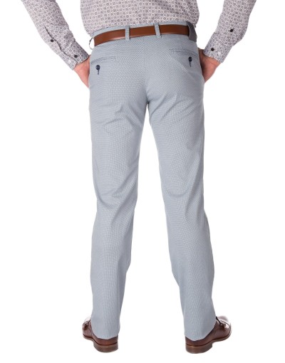 Szaro niebieskie spodnie męskie SV0082