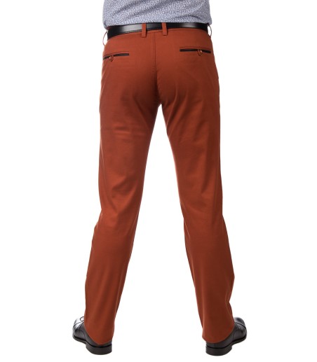 Brązowe spodnie męskie SV0058